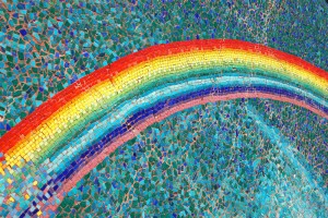 mosaic rainbow