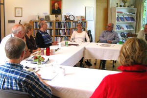 Board members meeting at the Collegeville Institute