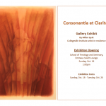 Consonantia et Claritas Exhibit poster