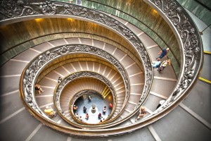 Spiral staircase in the vatican