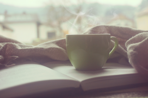 Coffee/tea and book