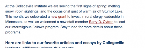 March 2017 Newsletter