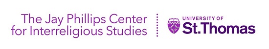 The Jay Phillips Center for Interreligious Studies, University of St. Thomas logo banner